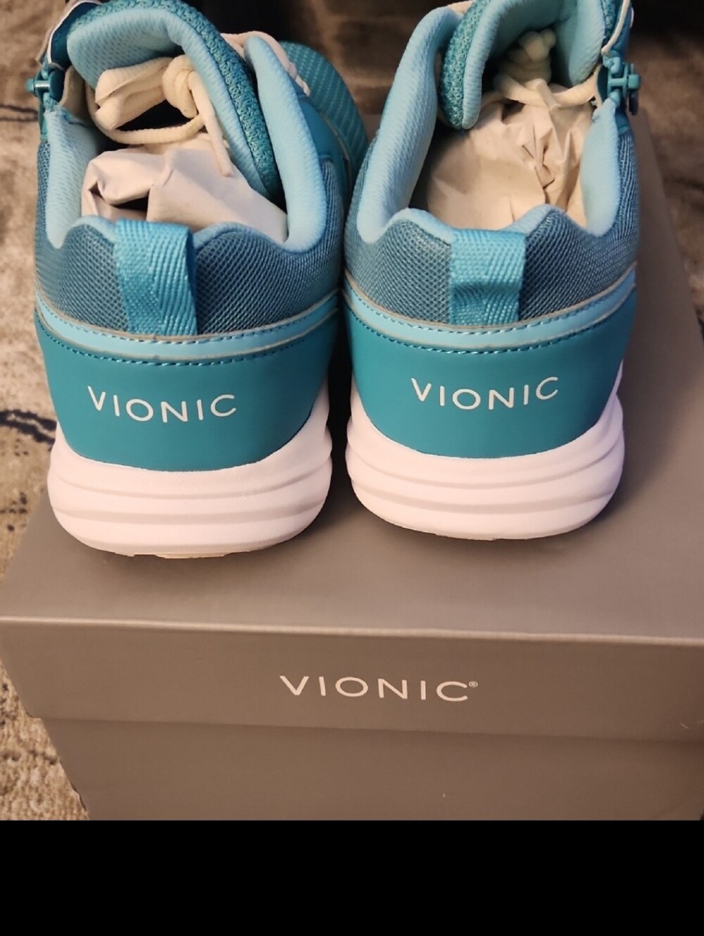 Vionic Teal Lyla Lace-Up Women’s Athletic Sneakers. Sz 10 W. NIB - Picture 3 of 7